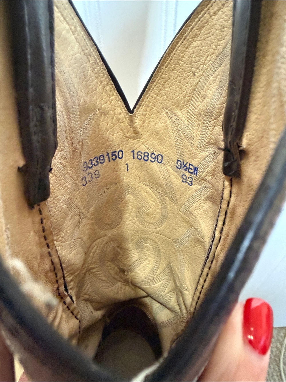 Dan Post  Brown Leather python  Snakeskin Western Boots 9 1/2 extra wide - Picture 2 of 12